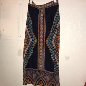 Boho maxi skirt